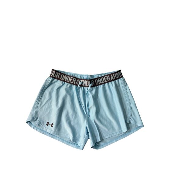 Under Armour Light Blue Exercise Shorts - Size S - Picture 1 of 2
